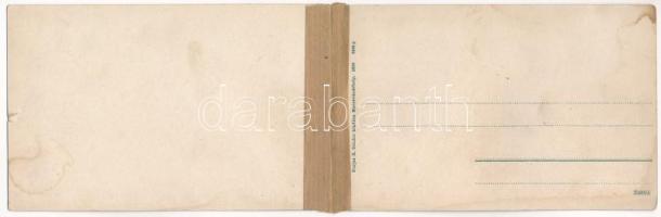 Marosvásárhely, Targu Mures; Porjes S. Sándor kiadása. 2-részes kihajtható panorámalap / 2-tiled fol...