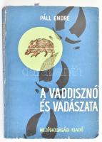Páll Endre: A vaddisznó és vadászata. Bp.,1966, Mezőgazdasági Kiadó. Kiadói papírkötés, kissé kopott borítóval, intézményi bélyegzéssel, a címlapon bejegyzésekkel. Megjelent 1400 példányban.