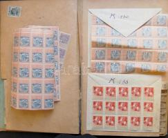 350 db használatlan okmánybélyeg + néhány fénykép aláírókönyvben / 350 unused document stamps and some photos in signaturebook