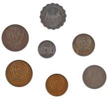 Ruanda 1969. 1Fr Al "Grégoire Kayibanda" + 1970. 2Fr Al "FAO" + 2003. 1I-50A (5x...