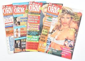 1991-1999 4 db ÖKM erotikus magazin, részben kissé sérült