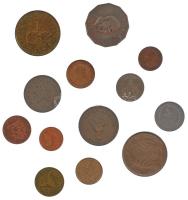 13xklf afrikai érméből álló tétel T:1-2- 13xdiff African coin lot C:UNC-VF