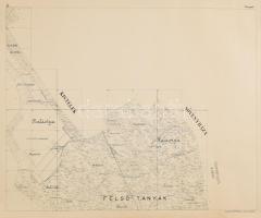 1919 Szeged szabad kir. város határának térképe, tervezte: Jakabffy Lajos, sokszorosította a Magyar ...