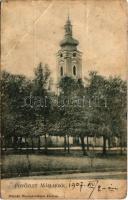 1907 Máslak, Masloc, Blumenthal; Templom. Máslaki Hitelszövetkezet kiadása / church (fa)