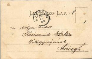 1902 Ruszkabánya, Rusca Montana; csoportkép húsvéti üdvözlettel / group photo with Easter greetings