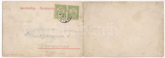 1910 Resicabánya, Resicza, Recita, Resita; vasgyár. 2-részes kihajtható panorámalap. Neff Antal kiad...