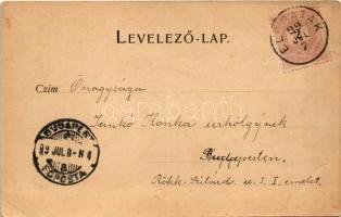 1899 (Vorläufer) Előpatak, Valcele; Lobogó fürdő és Otrobán villa. Benkő M. kiadása / spa, bath, vil...