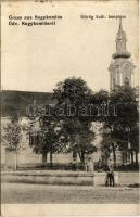 1926 Nagykomlós, Comlosu Mare; Görögkatolikus templom / Greek Catholic church (fl)