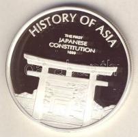 Cook-szigetek 2005. 1$ Ag "Ázsia történelme-Első japán alkotmány" T:PP