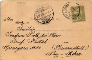 1903 Gyulafehérvár, Karlsburg, Alba Iulia; Tiszti pavilon. Atelier Bach / Officiers-Pavillon / K.u.K...