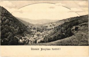 Menyháza, Monyásza, Moneasa; fürdő látképe / spa, general view (EK)