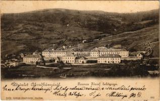 1903 Abrudbánya, Abrud; Ferenc József laktanya. Gálfy György fényképész kiadása / K.u.K. military barracks (fl)