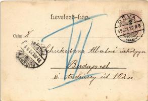 1899 (Vorläufer) Arad, Andrássy út, üzletek, lóvasút. Honisch udvari fényképész felvételei után. Pic...