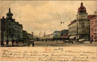 1901 Arad, Andrássy tér, üzletek. Römmler & Jonas / square, shops (fl)