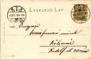 1904 Dés, Dej; látkép. Gálócsi Samu kiadása / general view