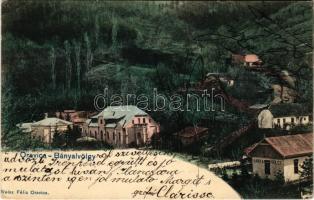 1905 Oravicabánya, Oravica, Oravicza, Oravita; Bányavölgy. Weisz Félix kiadása / mine valley (EK)