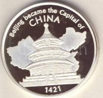 Cook-szigetek 2005. 1$ Ag "Ázsia történelme-Peking, Kína fővárosa" T:PP