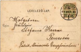 1904 Temesvár, Timisoara; Gyárvárosi Béga részlet, fürdőzők. Polatsek kiadása / Bega riverside, bath...