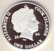 Cook-szigetek 2005. 1$ Ag "Ázsia történelme-Kőrösi Csoma Sándor" T:PP HUNGARIKA!