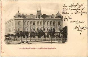 1899 (Vorläufer) Temesvár, Timisoara; Városi bérház. Moravetz Gyula kiadása / Städtisches Zins-Palais / tenement palace (EK)