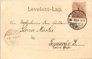 1899 (Vorläufer) Temesvár, Timisoara; Városi bérház. Moravetz Gyula kiadása / Städtisches Zins-Palai...