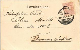 1899 (Vorläufer) Temesvár, Timisoara; Józsefvárosi zárda és templom. Kossak József udvari fényképész...