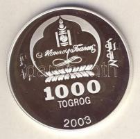 Mongólia 2003. 1000T Ag "Ázsia történelme-Confucius" T:PP