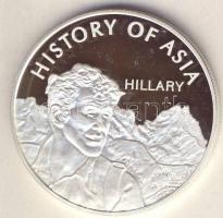 Mongólia 2003. 1000T Ag "Ázsia történelme-Hillary" T:PP