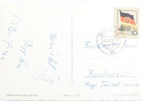 1959 Papp László olimpiai bajnok ökölvívó és Adler Zsigmond autográf aláírása Berlinből hazaküldött lapon
