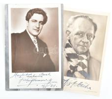 3 db német színészek által aláírt képeslap / autograph signed postcard of German actors. Viktor Flemming, Otto Gebühn 2x?