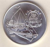 1993. 500Ft Ag "Régi dunai hajók I. - Árpád" T:BU, tanúsítvánnyal