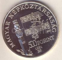 1981. 500Ft Ag "Bartók Béla" T:BU