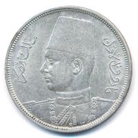 Egyiptom 1937. 10Q Ag Fárúk T:1-,2  Egypt 1937. 10 Qirsh Ag Farouk C:AU,XF  Krause KM# 367