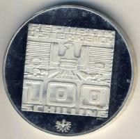 Ausztria 1976. 100Sch Ag "Innsbruck - XII. Téli Olympia" T:PP