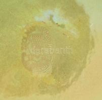 Zsolnay eozin mázas szivar hamutartó d: 16 cm Jelzett, hibátlan