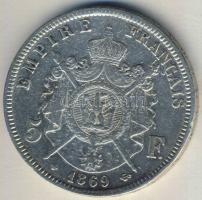 Franciaország / 2.Császárság 1869BB 5Fr Ag III.Napóleon T:3 ph