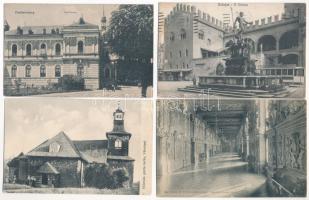 33 db RÉGI külföldi város képeslap vegyes minőségben / 33 pre-1945 European town-view postcards in mixed quality