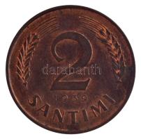 Lettország 1939. 2s bronz T:1-
Latvia 1939. 2 Santims bronze C:AU
Krause KM#11
