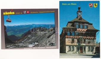 34 db MODERN használatlan svájci képeslap / 34 modern unused Swiss postcards