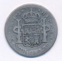 Mexikó 1809. 2R Ag "IV. Károly" (5,9g/27mm) T:3 
Mexico 1809. 2 Real Ag " Carlos IV&...