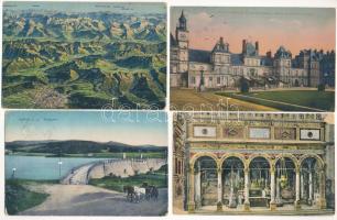 19 db RÉGI külföldi város képeslap vegyes minőségben / 19 pre-1945 European town-view postcards in mixed quality