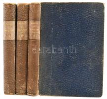 Szabó Dezső: Az elsodort falu I-III. köt. Regény három kötetben. Szabó Dezső művei. Bp.,[1929.], Genius. Harmadik kiadás. Korabeli kopott kartonált papírkötések, az I. kötet gerincén sérüléssel.