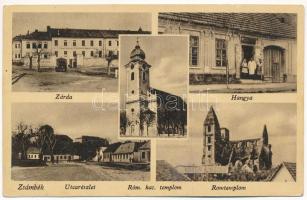 1944 Zsámbék, zárda, utca, romtemplom, Hangya üzlete és saját kiadása