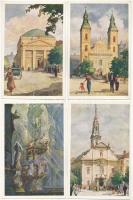 A régi Budapest II. sorozat. Kiadja a Műemlékek Országos Bizottsága, Hornyánszky V. rt. - 12 képeslappal / 12 postcards