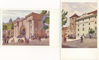 A régi Budapest IV. sorozat. Kiadja a Műemlékek Országos Bizottsága, Hornyánszky V. rt. - 12 képeslappal / 12 postcards