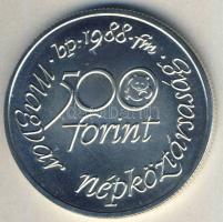 1988. 500Ft Ag "Világ vadvédelmi alap" T:BU