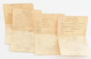 VÉDETT!!! 1905-1906 Róth Miksa (1865-1944) üvegfestő és mozaikművész határidő naplói (1905, 1906), a...