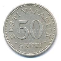 Észtország 1936. 50s Ni-sárgaréz T:2 Estonia 1936. 50 Senti Ni-brass C:XF Krause KM#18
