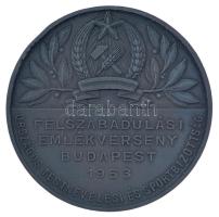 1953. Felszabadulási Emlékverseny Budapest - Országos Testnevelési és Sportbizottság fém emlékérem (50mm) T:1-