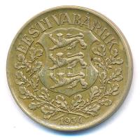 Észtország 1934. 1K Al-bronz T:2,2-
Estonia 1934. 1 Kroon C:XF,VF
Krause KM#16